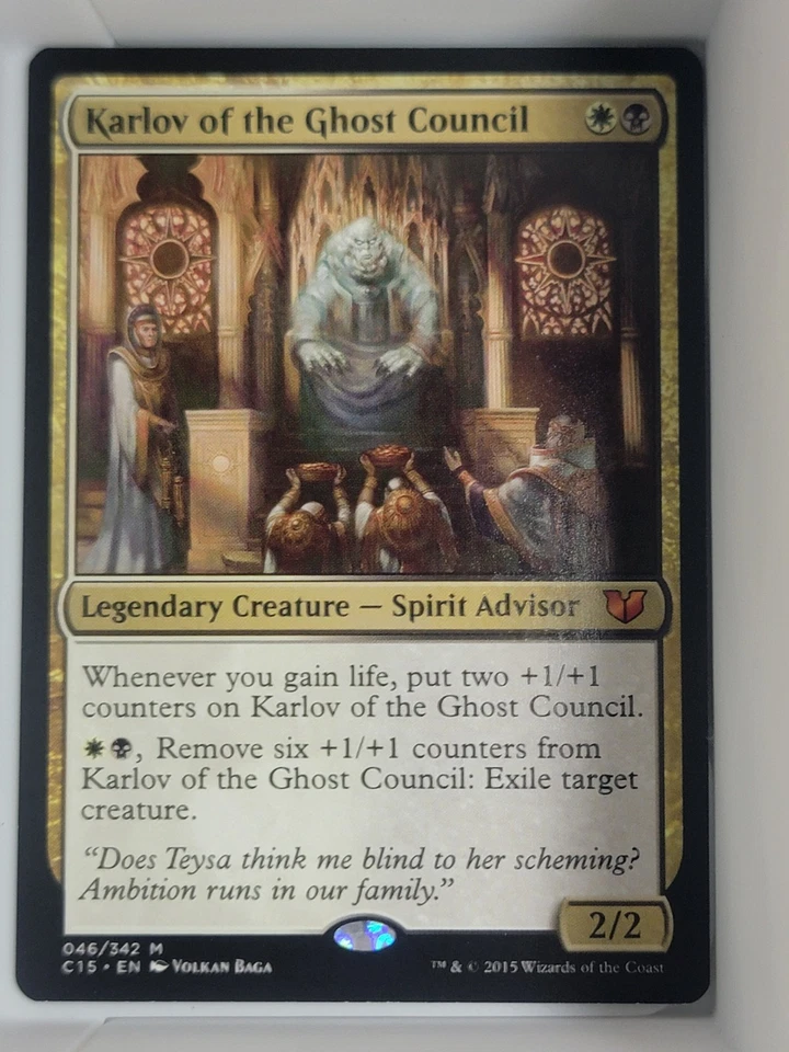 Karlov of the Ghost Council - Medium Play MTG Commander 2015 - Image 1 of 1