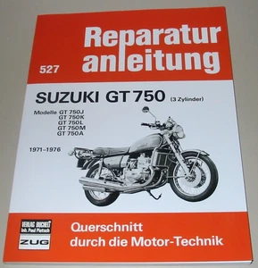 Reparaturanleitung Suzuki GT 750 J / K / L / M / A 3 Zylinder 1971 - 1976 NEU! - Bild 1 von 2
