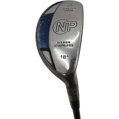 Dunlop NP Hyper Stainless 3 híbrido 18° loft para hombre diestro varilla de grafito Kingrasp 40" Foto 1 de 4