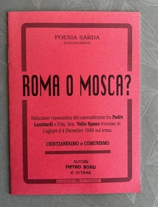 PIETRO SORU-OTTANA-POESIA SARDA LOGUDORESE-ROMA O MOSCA?TEA ED.CAGLIARI 1980 - Imagen 1 de 2