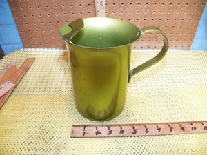 Vintage grüner Krug aus eloxiertem Aluminium ohne Marke - Bild 1 von 6