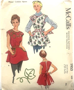 McCall's Printed Pattern #1953 - Cobbler Apron (Size LG) Cut - Picture 1 of 4