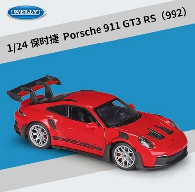 Welly 1:24 Porsche 911 GT3 RS 992 Model Diecast Car Vehicles New in Box - Image 1 of 4