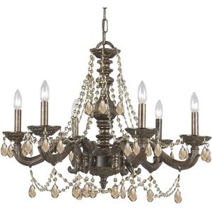 Crystorama 5026-VB-GT-MWP Paris Market Chandelier Venetian Bronze - Picture 1 of 4