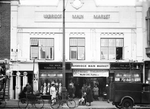 Uxbridge main market circa 1933 Historic Old Photo - Foto 1 di 1