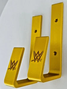 Gold WWE Championship Gürtel Wandhalterung Halterungen - Wand Display Haken (2er Set) - Bild 1 von 16