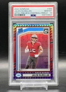2024 Donruss Jalen McMillan Optic Preview Football Emoji RC PSA 10 SSP Low Pop - Picture 1 of 3