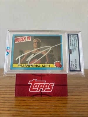 Dolph Lundgren Rocky IV Ivan Drago Trading Card PSA/DNA Authentic Auto - Image 1 of 2
