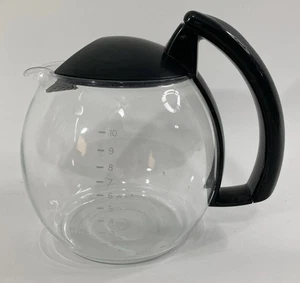 Krups Crystal Arome Replacement 10 Cup Coffee Carafe Black 466 467 398 458 - Picture 1 of 9