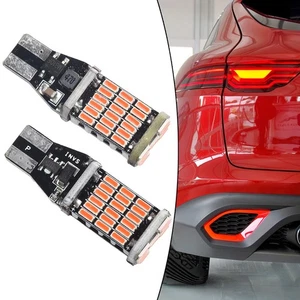 New 2 Piece Of Red T15 Led Bulbs Car Reverse Back Light Bulb 45pcs 4014SMD DC12V - Picture 1 of 18