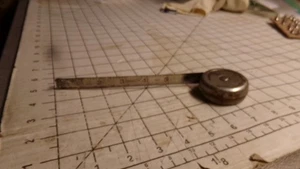 Vintage Steel Tape Measure Push Button Retractable 6 FT. Made in Germany - Picture 1 of 8