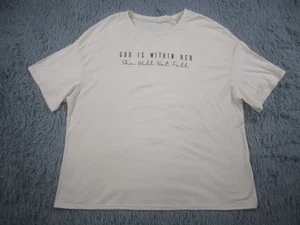 God Is Within Her Shirt Short Sleeve Graphic Print Psalm 46:5 She Will Not Fall - Picture 1 of 9