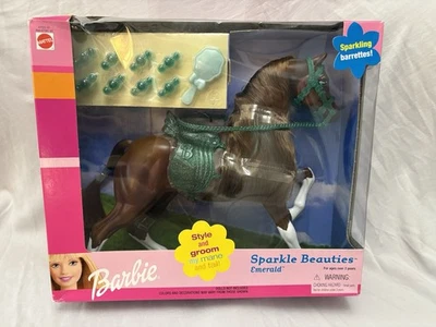 Barbie Sparkle Beauties Caballo Esmeralda Modelo 67022-91 Mattel De Colección 2000 Nueva en Caja Foto 1 de 4