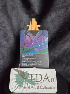 CREEPING TAR PIT NM MTG Magic 0144 EOS Stellar Sights BORDERLESS Galaxy FOIL - Picture 1 of 1