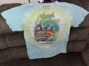 Cheech and Chong's Liquid Blue T-shirt Size L Chest Tie dye Pre-Owned - Picture 1 of 4