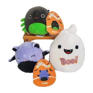 Lote de 3 malvaviscos pequeños de Halloween - Boo Ghost, Joldy Bat, Seymore Spider - Imagen 1 de 6