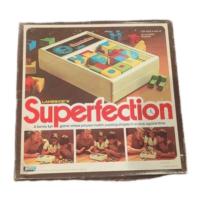 Vintage 1975 Lakeside's SUPERFECTION Puzzle Game Complete & Tested WORKS - Image 1 of 4
