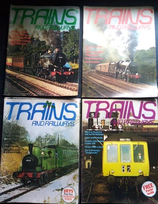4 Trains And Railways Magazine from 1974 g-VG Volume 2 Number 2 3 5 & 7 - Image 1 of 2