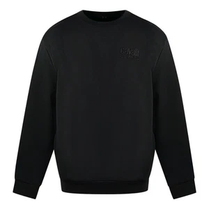 Cavalli Class Print Logo Schwarz Pullover - Bild 1 von 2