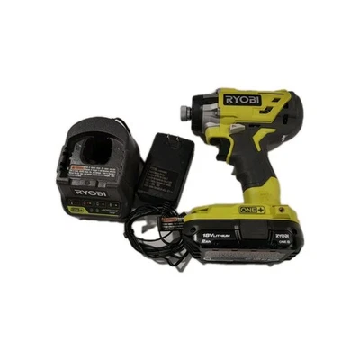 Driver de impacto sem escova Ryobi 18V ONE+ P238 com bateria e carregador 2AH  - Imagem 1 de 4