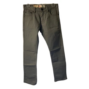 Levi's Girls 513 Slim Straight Fit Size 12 NEW 26 x 26 Gargoyle Grey 100% Cotton - Picture 1 of 6
