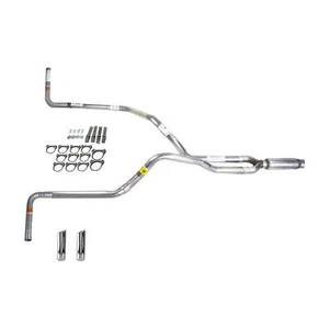 Silverado 88-95 dual exhaust 2.5 pipe Glass Pack muffler RW Tip Side Exit - Picture 1 of 1