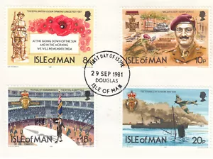 British Legion GB Isle of Man Used 1981 ON PIECE (139847) - Picture 1 of 1