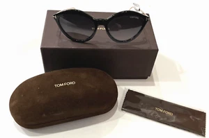 Occhiali da sole donna Tom Ford Chloe nero Cateye FT0663 - vendita al dettaglio $425 - Foto 1 di 5