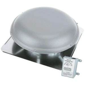 Air Vent 53833 Roof Mounted Power Attic Ventilator, Gray - Picture 1 of 3