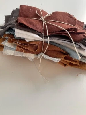 50 Stück Mix Leinen Stoffreste - Steppstoff - Leinenstoff - Stoffreste - Bild 1 von 4