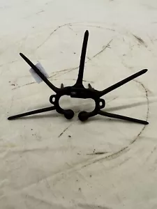 Vintage Primitive Cast Iron Spiked Calf Weaner Nose Ring - Picture 1 of 8