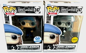 John Lennon Funko Pop! #247 Peacoat Exclusive Common & Chase Set VAULTED - NIB! - Picture 1 of 10