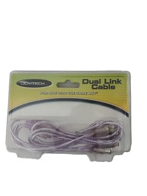 Vintage JoyTech Dual Link Cable for use with Game Boy. Purple Color. - Image 1 of 4