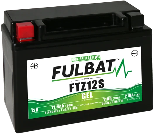 YTZ12S FULBAT BATTERIA A GEL PRONTA ALL'USO YTZ12S HONDA TRANSALP 650 NC 700 Foto 1 de 1