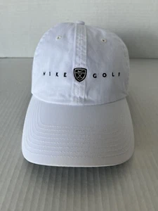 Gorra de golf Nike vintage blanca central Swoosh correa trasera gorra entrenamiento al aire libre gimnasio - Imagen 1 de 19