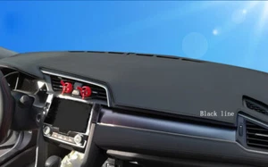 Non-slip Leather Dash Cover Dashboard Carpet Dash Mat for Subaru WRX 2015-2021 - Foto 1 di 11