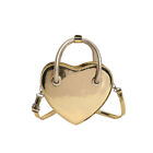 Fashion Heart Shoulder Crossbody Bag Solid Color Personality Trend Women Handbag