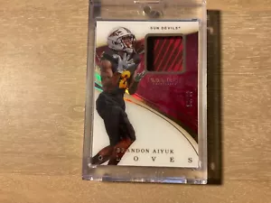 2020 Panini Immaculate Collection Collegiate Brandon Aiyuk Gloves Patch 33/99 SP - Picture 1 of 3