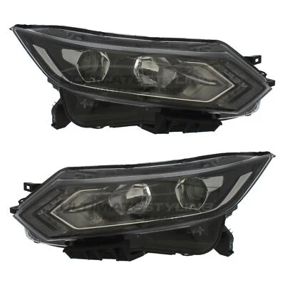 Faros para Nissan Qashqai J11 2017-2022 con par de luces LED de circulación diurna Foto 1 de 4