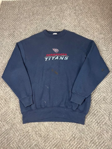 Vintage Pro Player Tennessee Titans Sweatshirt Mens XL Blue Football NFL Adult Cover
