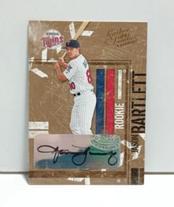 Jason Bartlett 2004 Donruss Leather Lumber Autograph Rookie Card Twins /500 - Picture 1 of 2