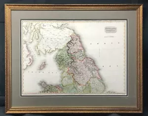 Mapa de Inglaterra por Pinkerton Yorkshire Northumberland Cumberland original 1811 - Imagen 1 de 3
