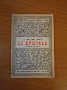 libretto-LE EPISTOLE vol.PRIMO-Q.ORAZIO FLACCO-BIBLIOTECA di LETTERATURA-sc.P13 - Picture 1 of 1