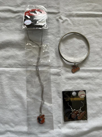 Baltimore Orioles MLB  Dangle Earrings Bracelet Necklace Jewelry Lot (Baseball) Cover