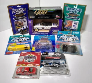 Assorted NASCAR Brickyard 400 1:64 and 1:24 Stock Cars Lot of Nine - Picture 1 of 10