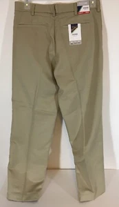 Izod Golf Pants Men's Sz W 32 x L 30 Tan Sportflex Waistband Stretch NWT Khaki - Picture 1 of 4