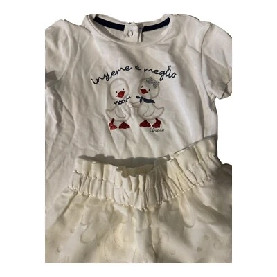 PROMO! Chicco - completo/set neonata estivo bianco 15/18 mesi - Immagine 1 di 3