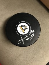 Renars Krastenbergs Autographed Auto Signed Puck Pittsburgh Penguins Oshawa