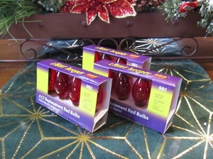 Light Keeper Pro Transparent Red C7 Replacement Bulbs 120V 5W 60Hz AC 4-Count - Picture 1 of 5