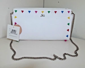 JACKYCELINE J&C NEW WOMENS GENUINE LEATHER BAG HANDBAG TOTE RIVETS SMALL NEW 6 - Picture 1 of 8